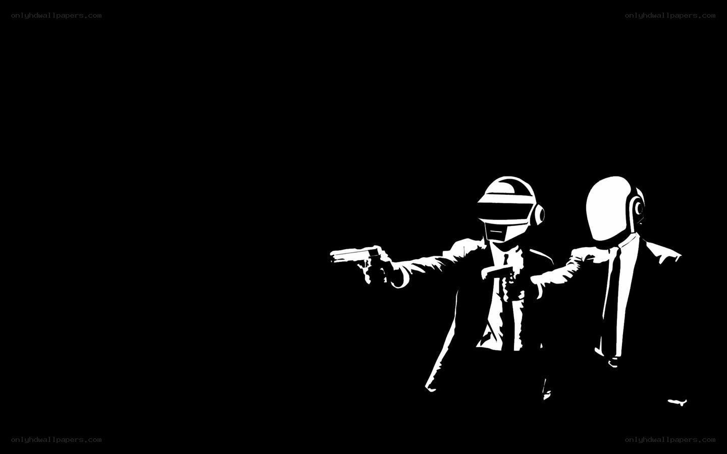 Daft Punk with guns