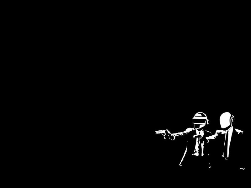 Daft Punk with guns