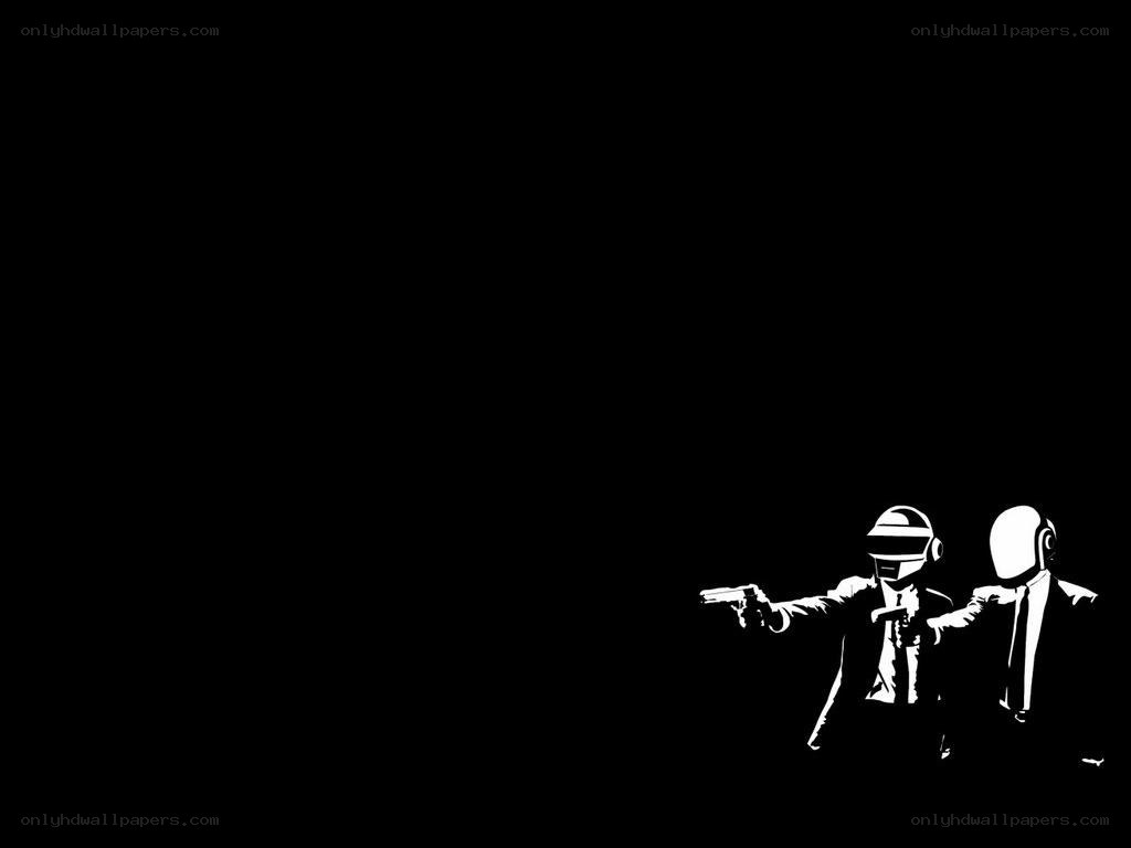 Daft Punk with guns