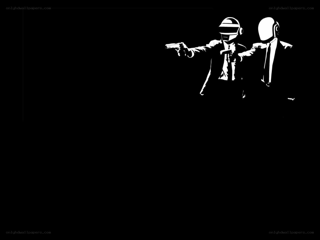 Daft Punk with guns