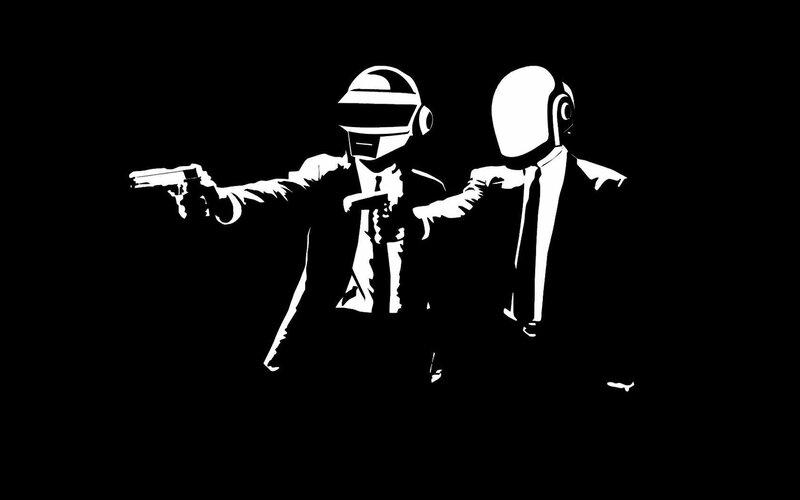 Daft Punk with guns