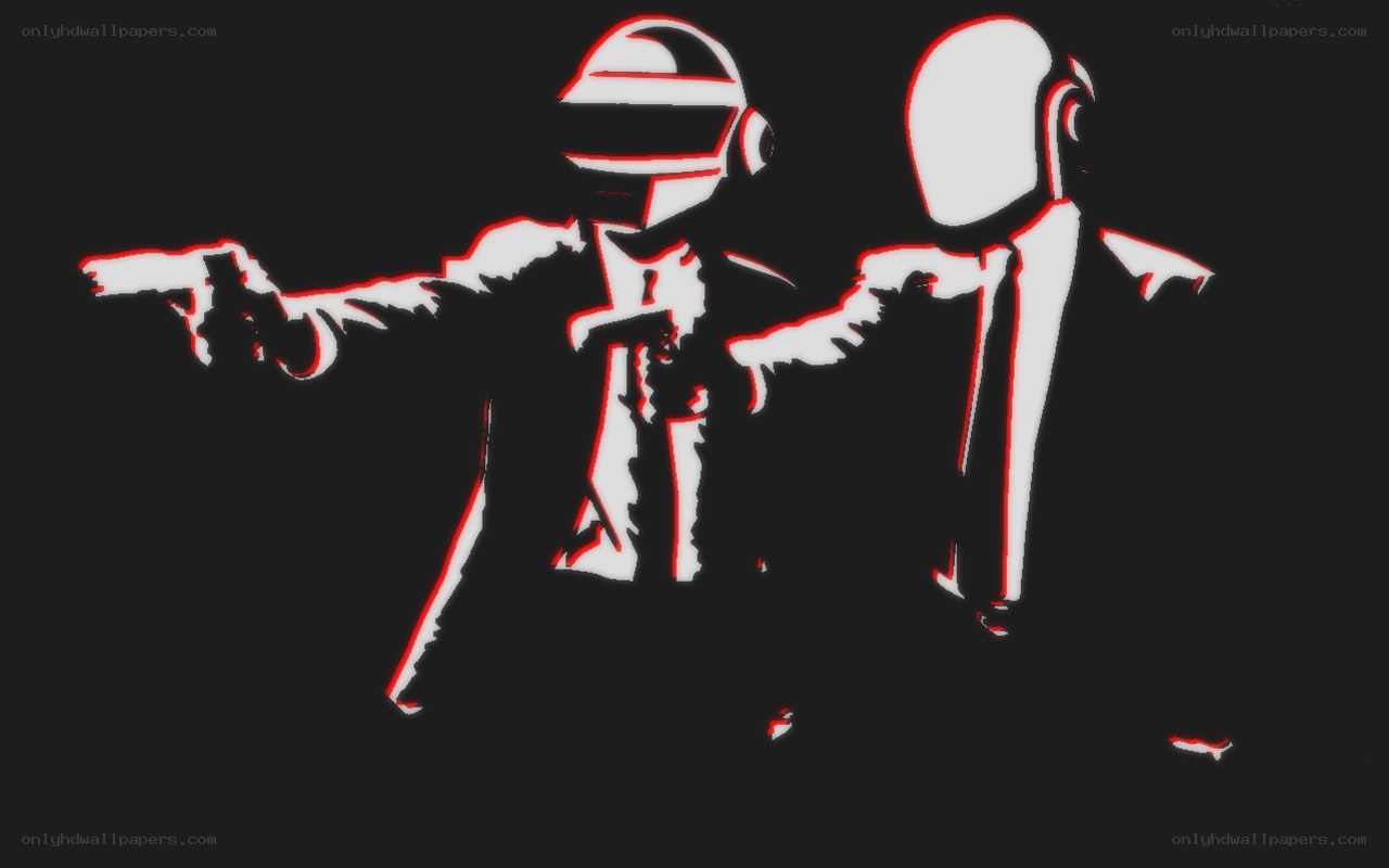 Daft Punk with guns