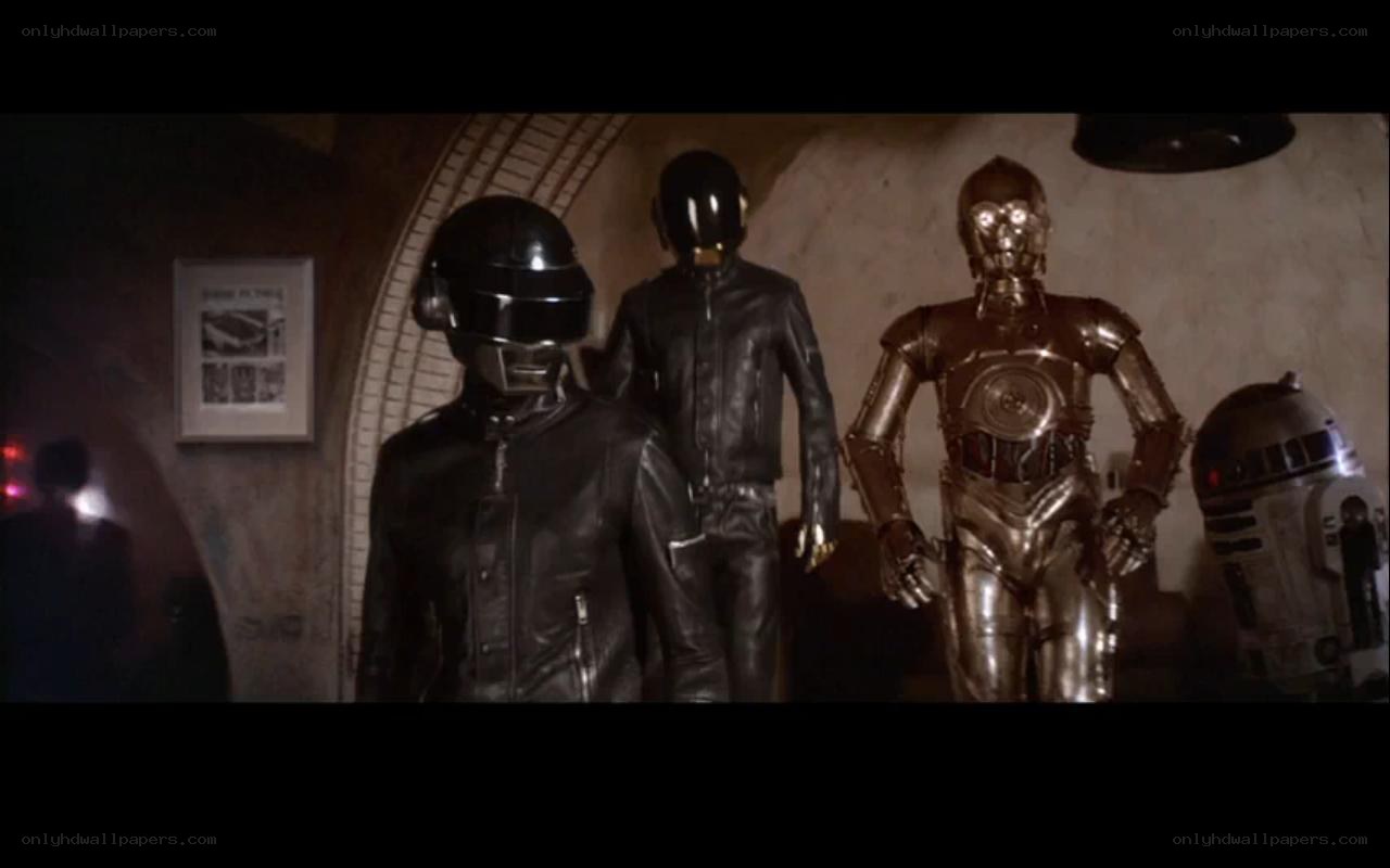 Daft Punk with Star Wars droids