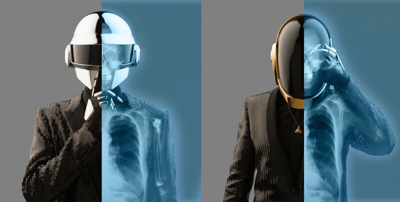 Daft Punk X-ray art