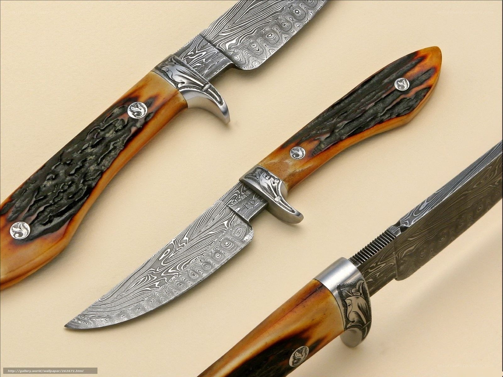 dagger collection with damascus steel