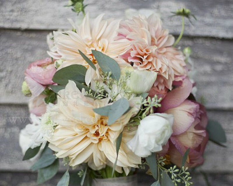 Dahlia and Rose Bouquet