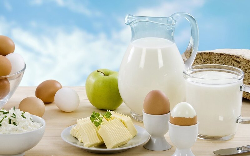 Dairy Products on Table