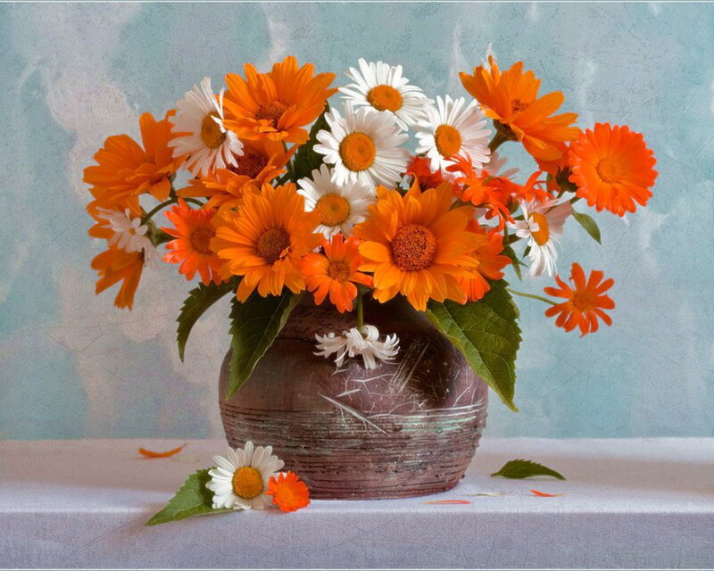 Daisy and Marigold Bouquet