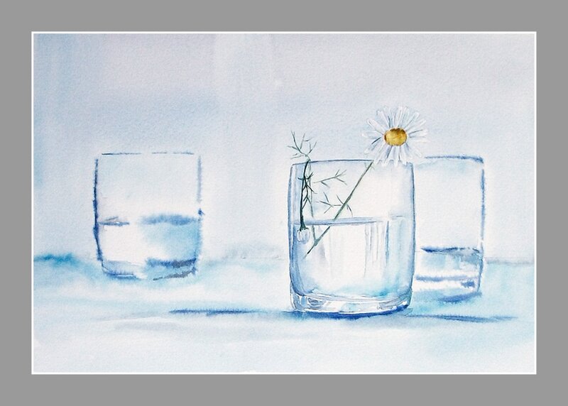Daisy in Glass of Water