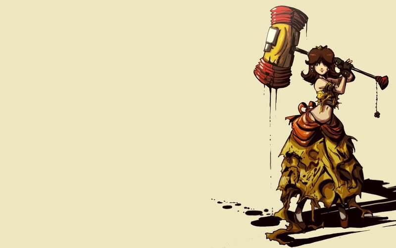 daisy with a giant hammer