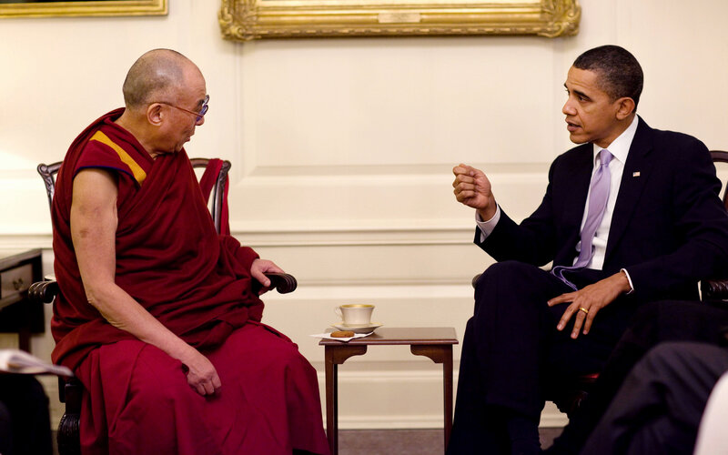 Dalai Lama meets Obama