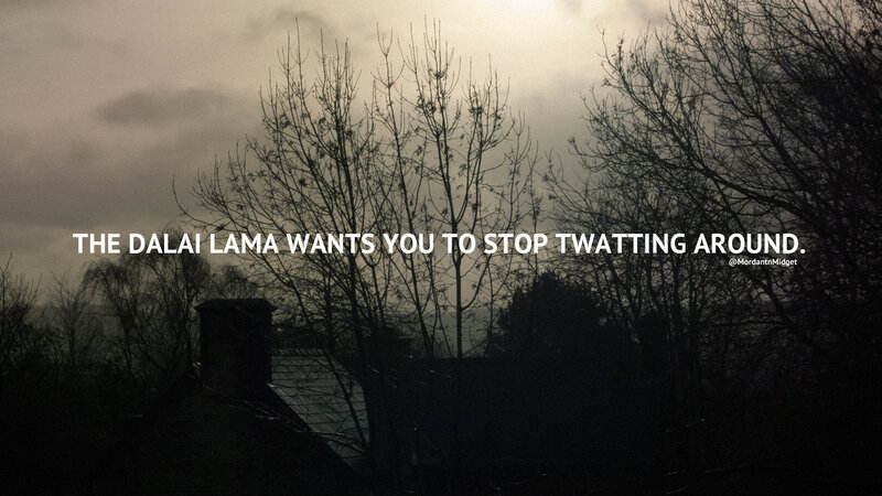 Dalai Lama quote on twattin