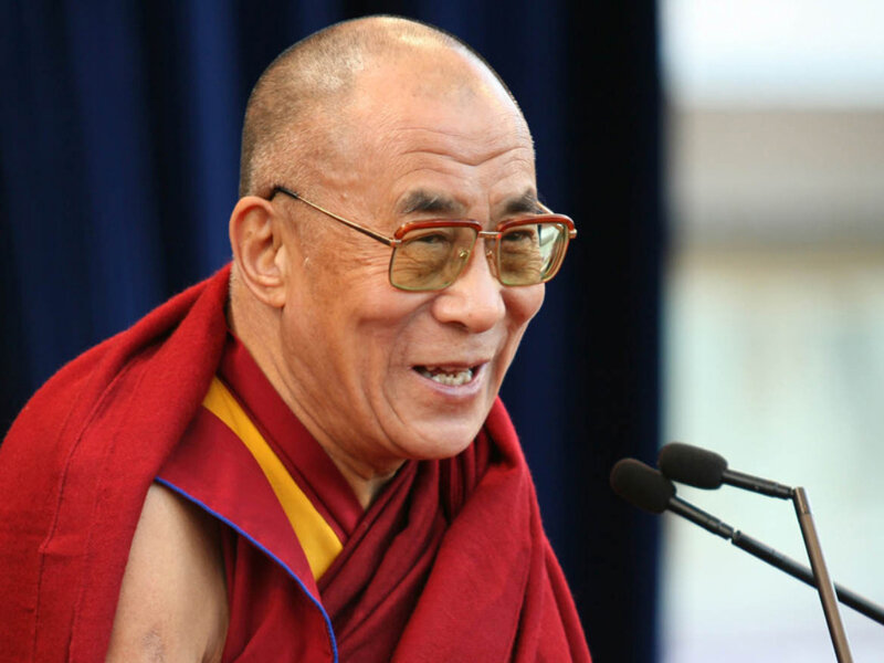 Dalai Lama speaking at event