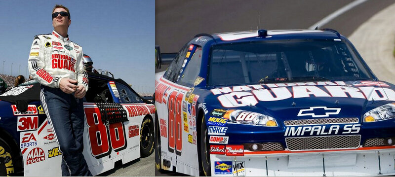 Dale Earnhardt Jr. and his race car