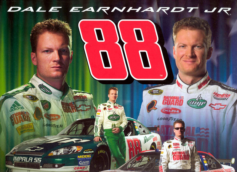 Dale Earnhardt Jr. racing collage