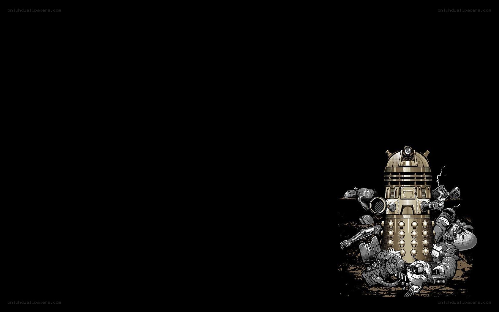 Dalek amidst wreckage