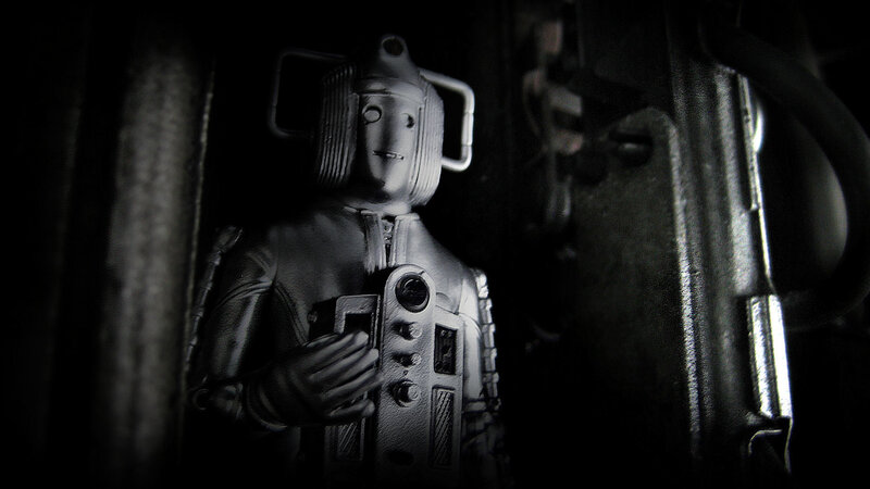 Dalek figure in dark setting