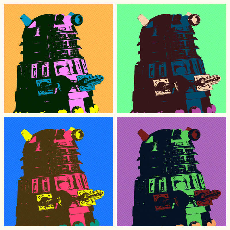 Dalek pop art collage