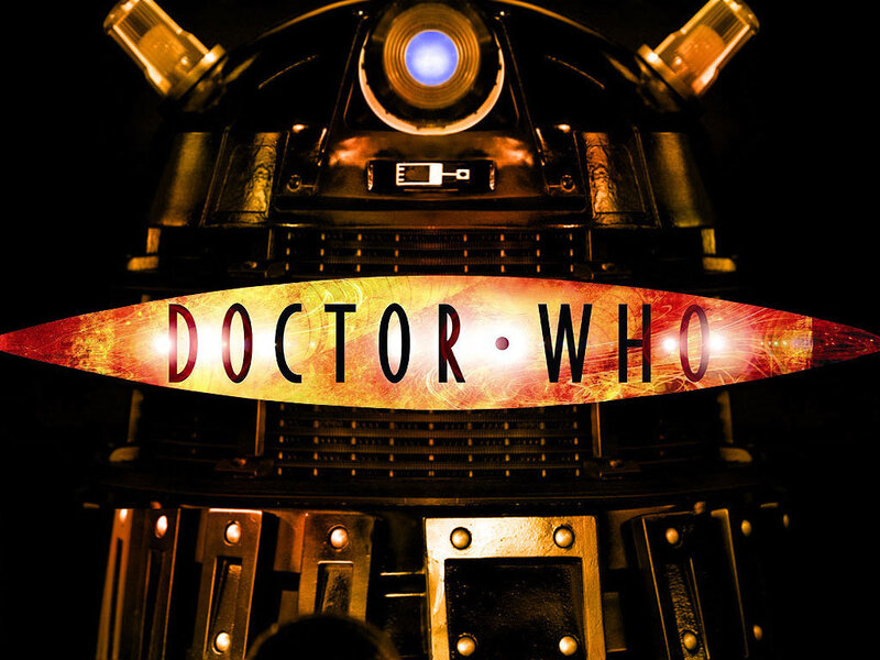 Dalek Robot — Black, Dramatic, Digital Art