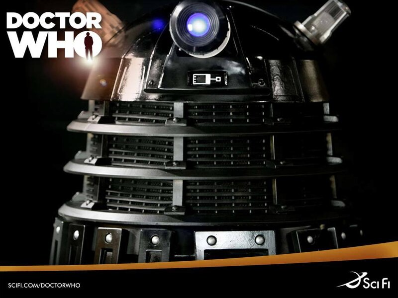 Dalek Robot — Black, Dramatic, Photograph, Logo