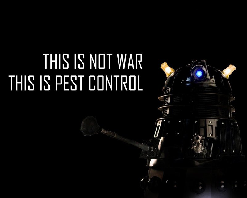 Dalek Robot — Black, Dramatic