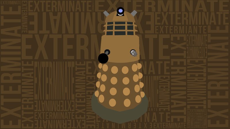 Dalek Robot — Brown