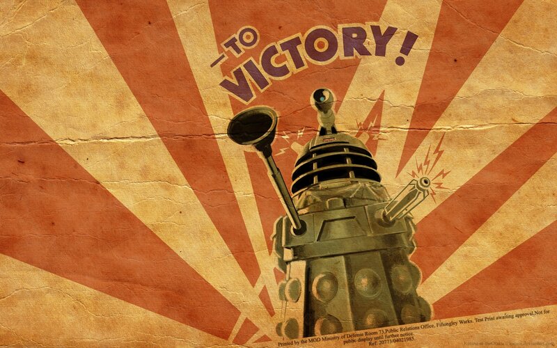 Dalek Robot — Red, Dramatic