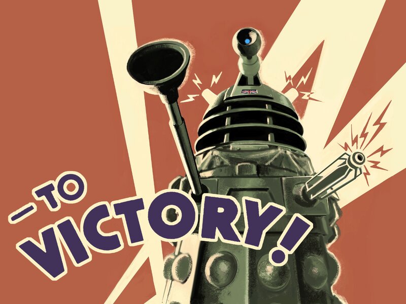 Dalek Robot — Red