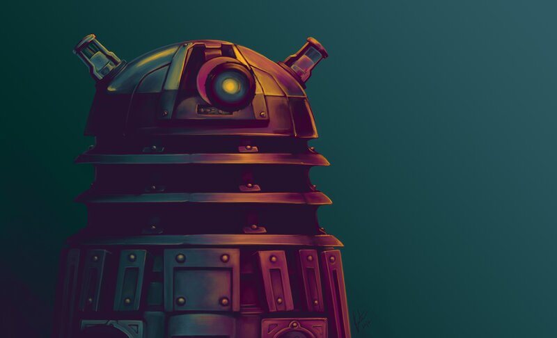 Dalek Robot — Teal