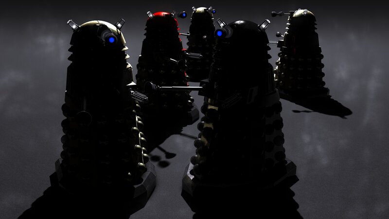 Dalek Robots in Formation