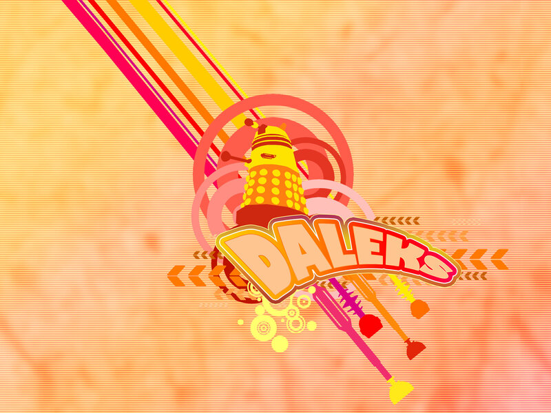 Dalek-themed graphic design