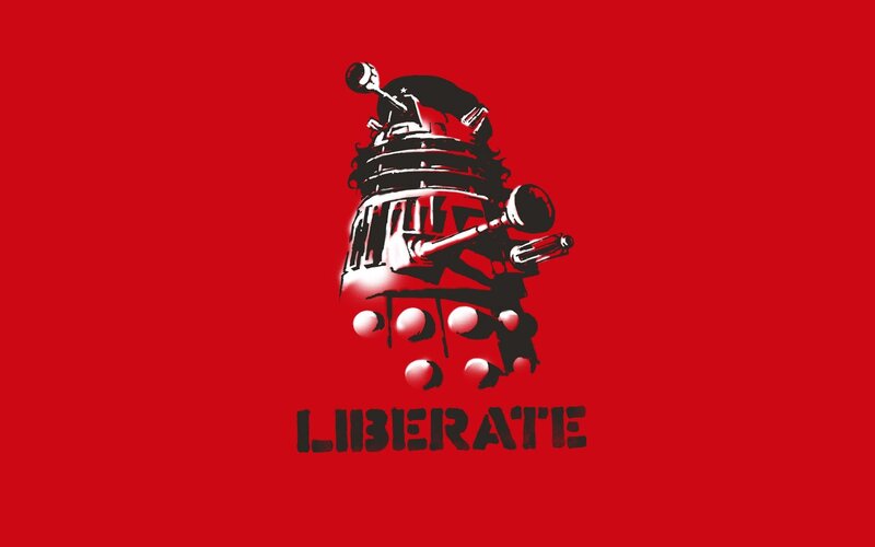 Dalek with weapon