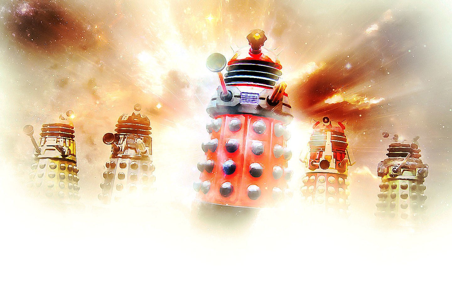 Daleks in a cosmic storm