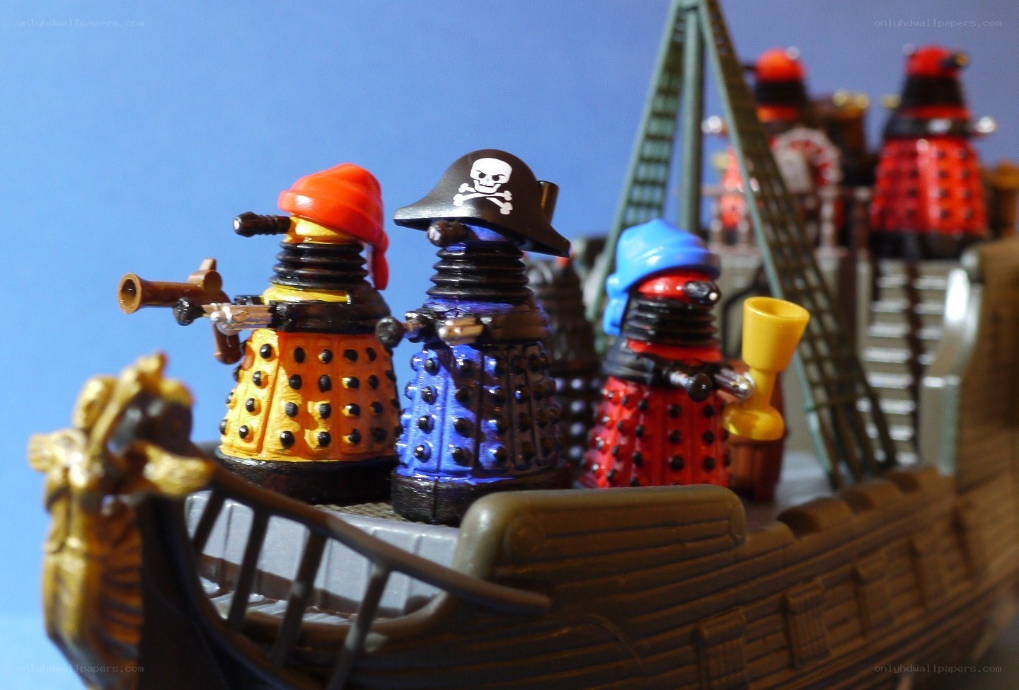 Daleks on a pirate ship