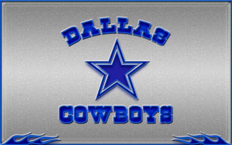 Dallas Cowboys logo on metal