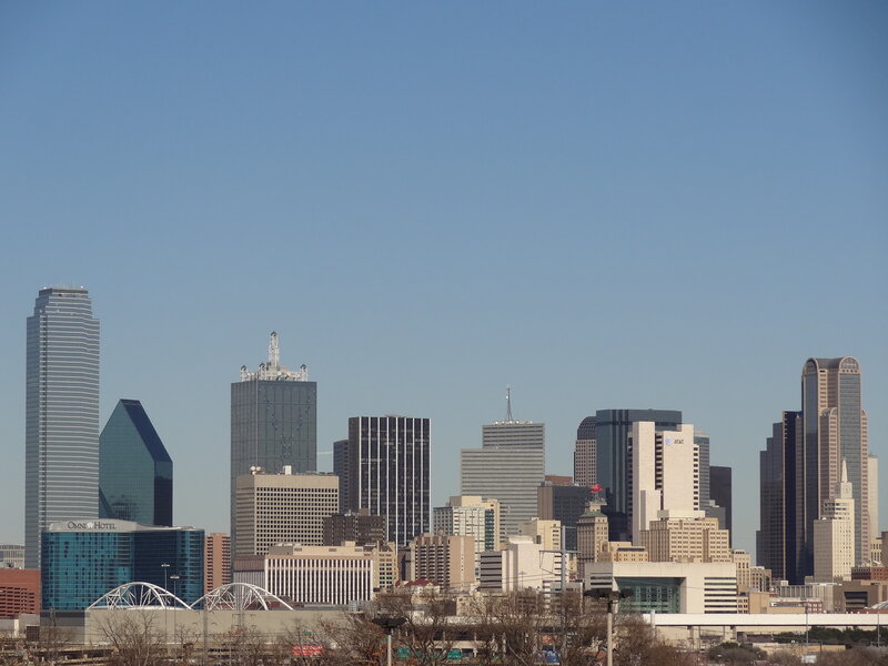 Dallas Skyline — Blue, Clear