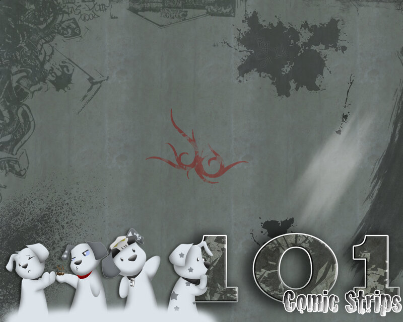 Dalmatian comic strip art