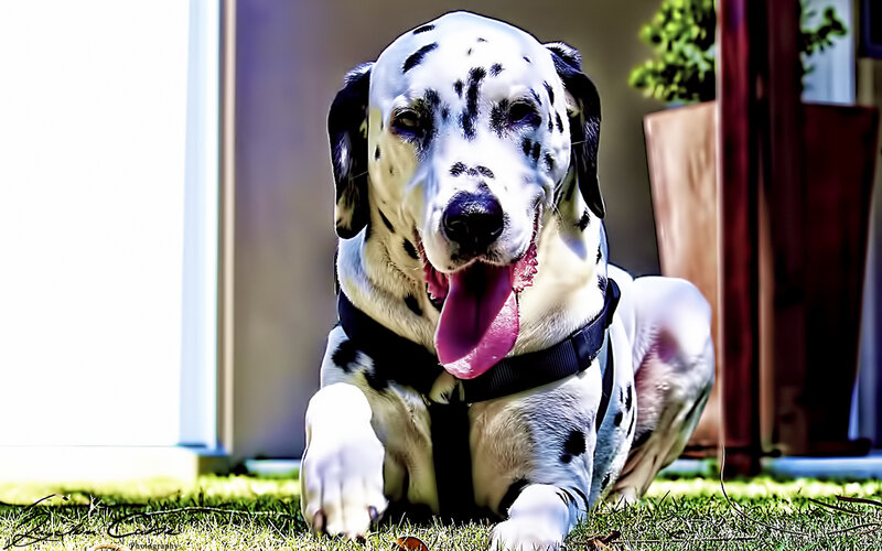 Dalmatian Dog Lying