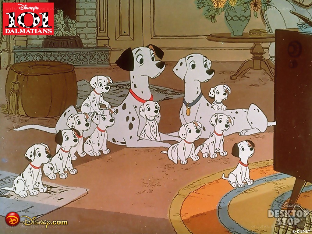 Dalmatian family scene