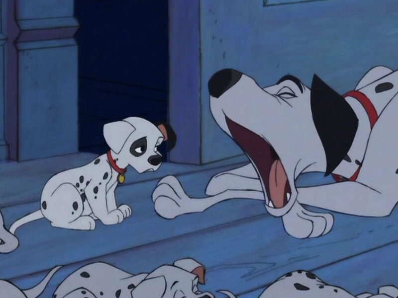 Dalmatian Puppies — Blue, Calm, Night