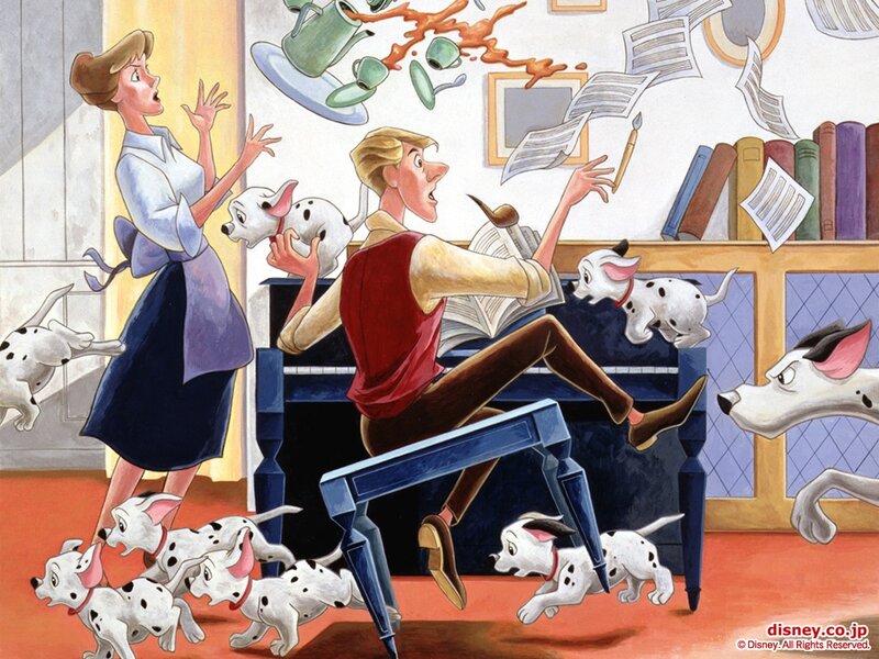 Dalmatian Puppies in Chaos