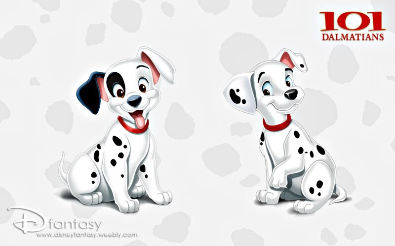 Dalmatian Puppies — White, Cheerful