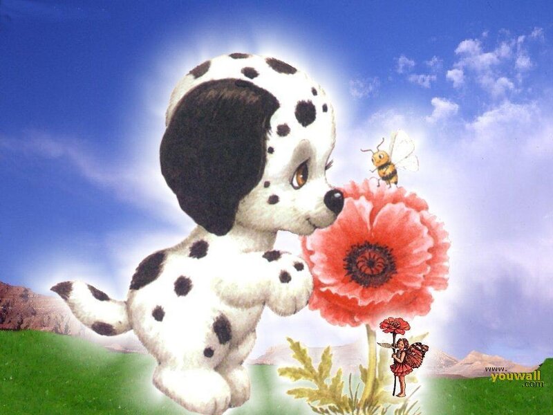 Dalmatian Puppy — Blue, Serene