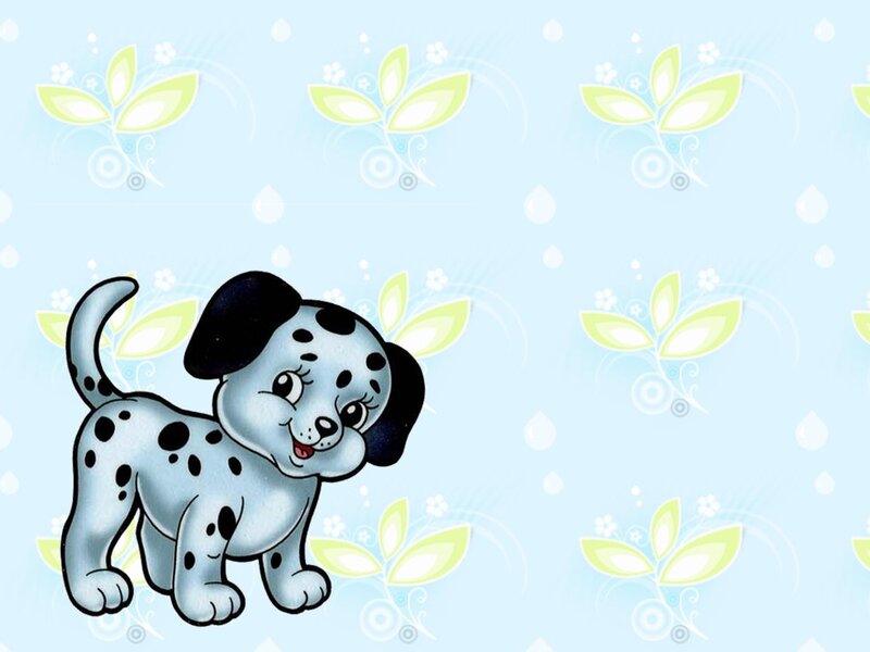 Dalmatian Puppy — Light Blue
