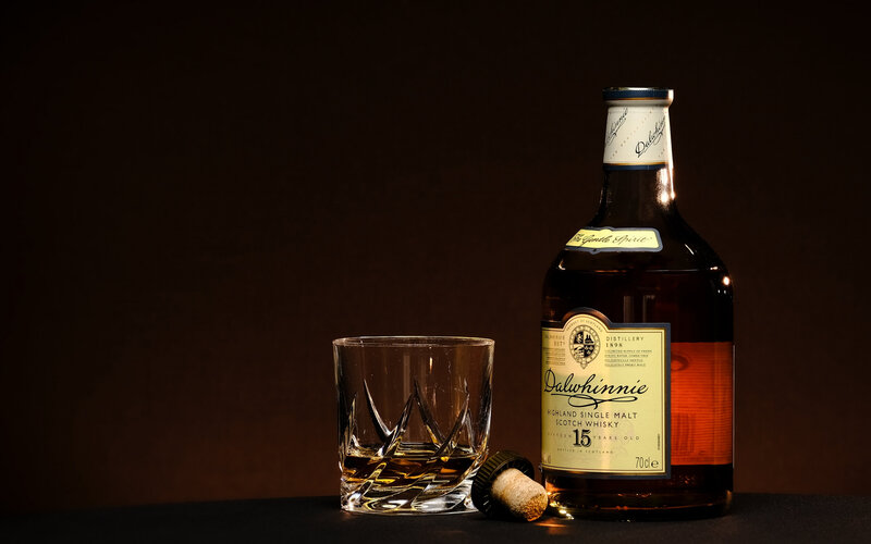 Dalwhinnie Whisky Bottle