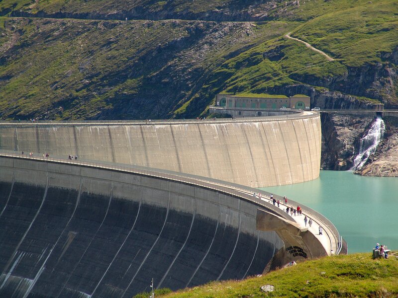 Dam in a mountain valley