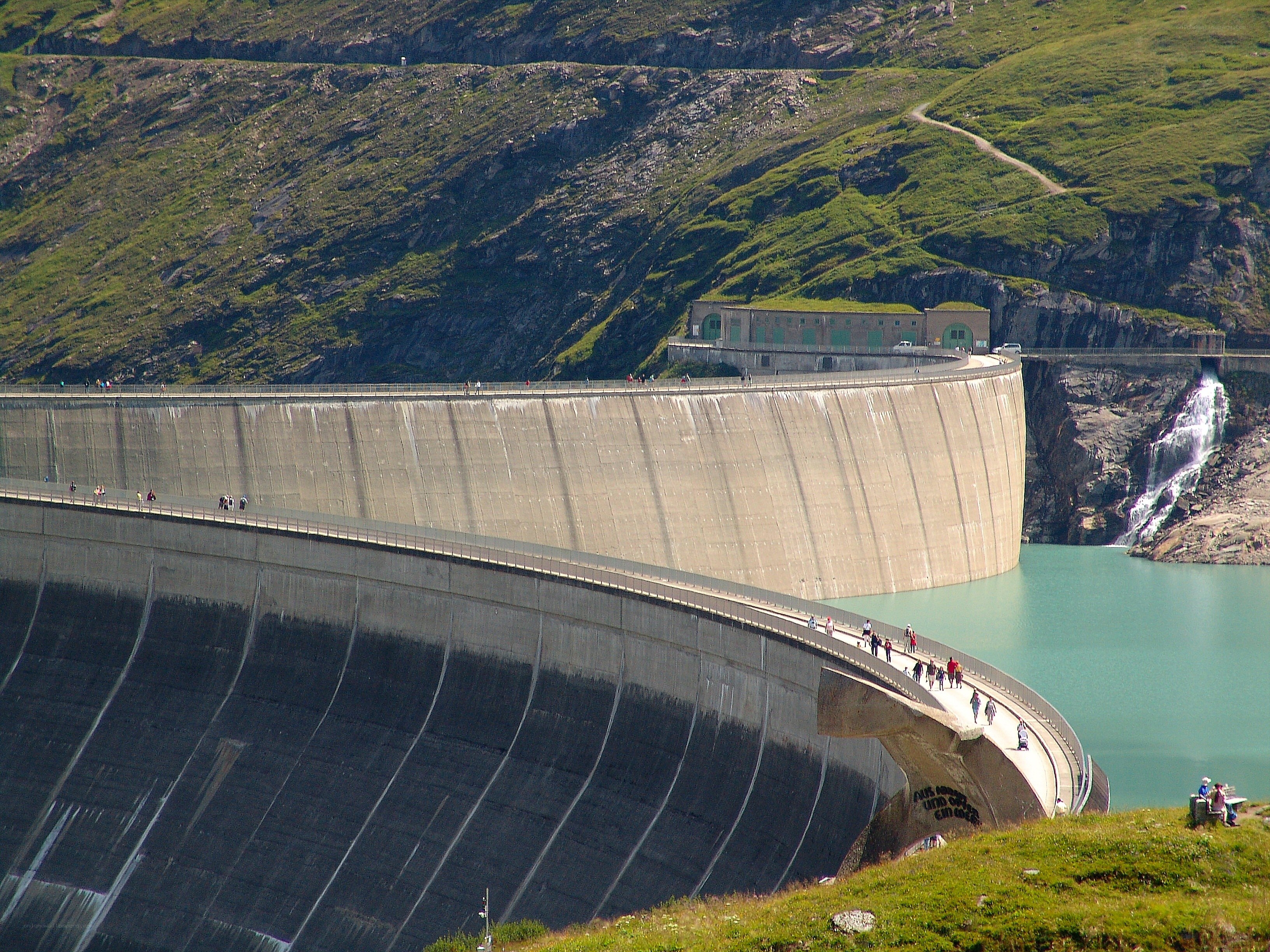 Dam in a mountain valley