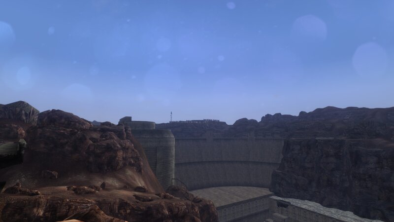 Dam in Canyon Landscape