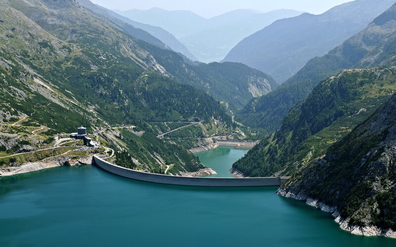 Dam in Mountain Valley