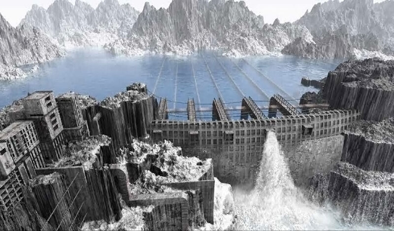Dam in Mountainous Region